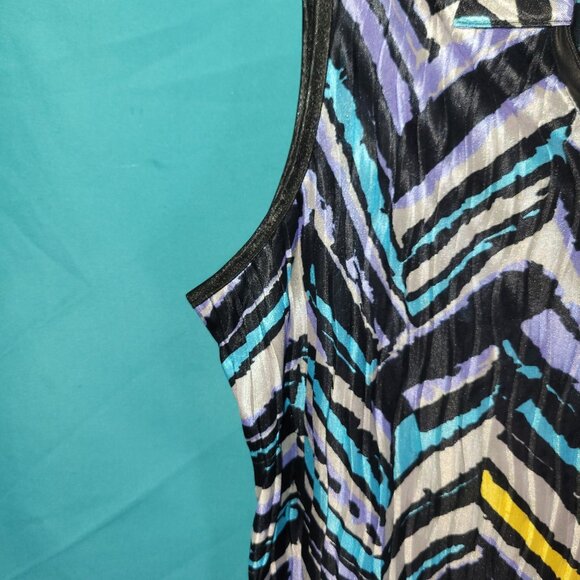 Jamie Sadock Womens Sleeveless Collared Top Size S 100% Polyester Multicolor - Picture 3 of 9